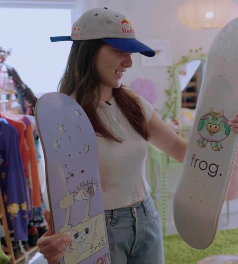 Brighton Zeuner professional skateboard setup