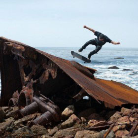 Kilian Martin professional skateboard setup