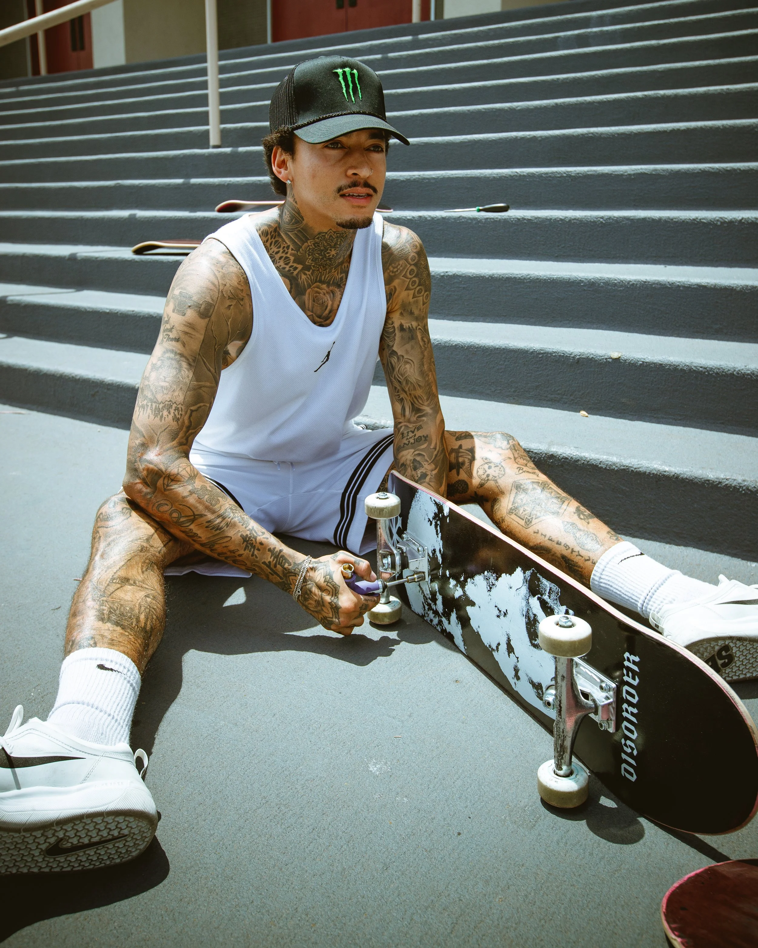 Nyjah Huston professional skateboard setup